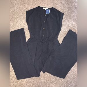 Summer black jumpsuit